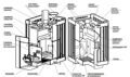 Печь банная газо-дровяная Каминика 22 У/Г ЗК (газовая горелка в комплект не входит)